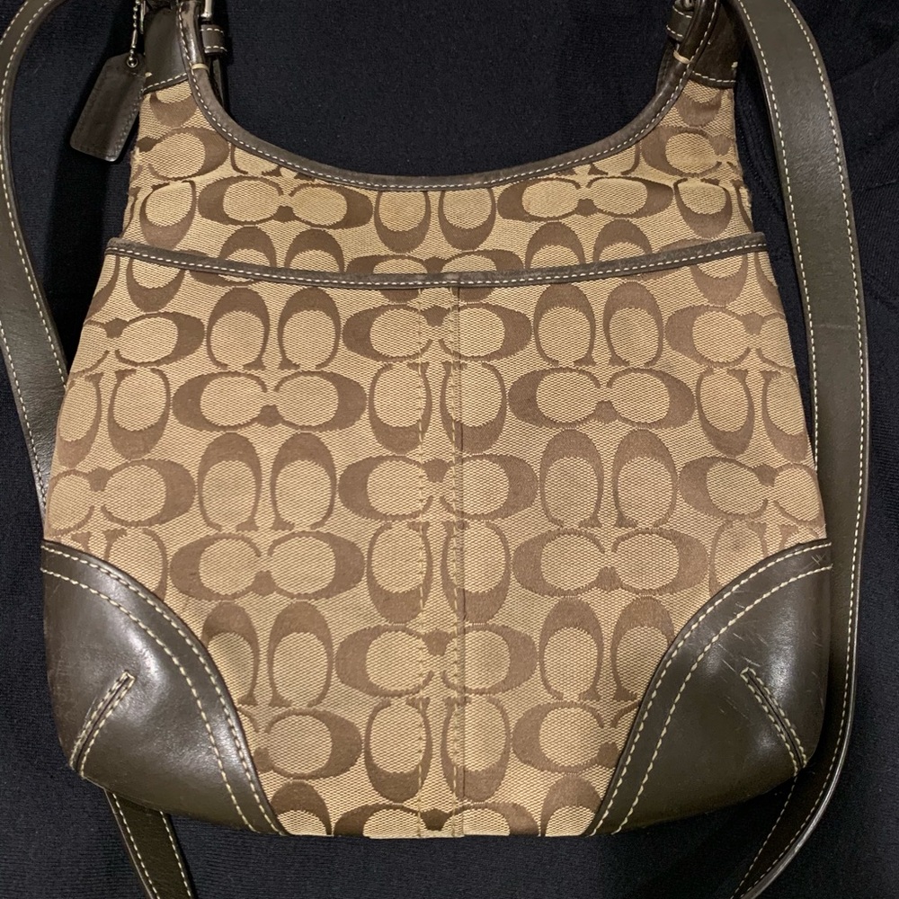 Vintage Coach Signature Hobo Crossbody